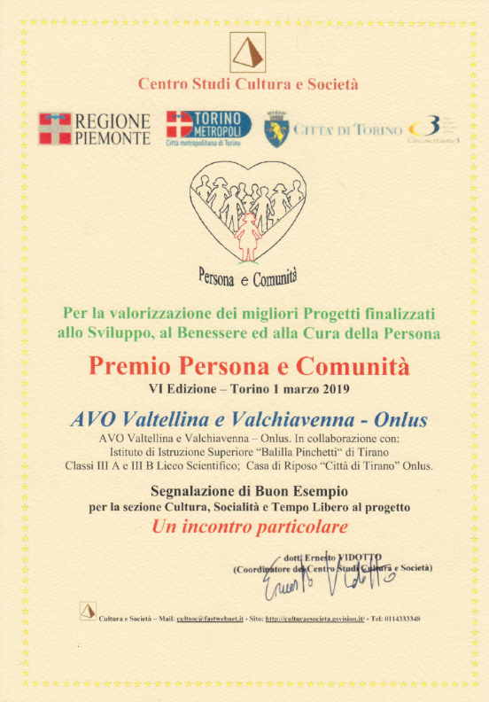 Torimo Premio Persona